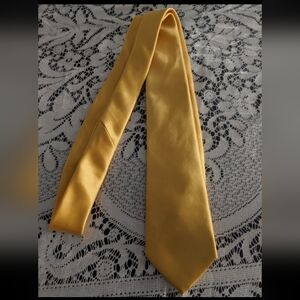 Mens Formal Suit Tie Gold Yellow Accessories Wedding Party Geek Culture Preppy